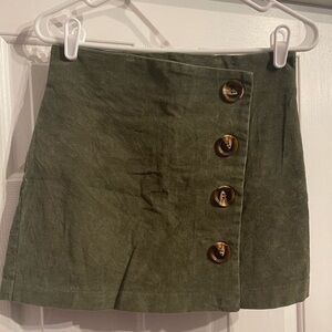 Altar’d State Size Med Dark Green Corduroy Mini